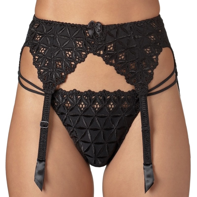 Bas Porte-jarretelles Trasparenze Modèle Sara, Taille 3, Noir - Neuf Avec étiquettes