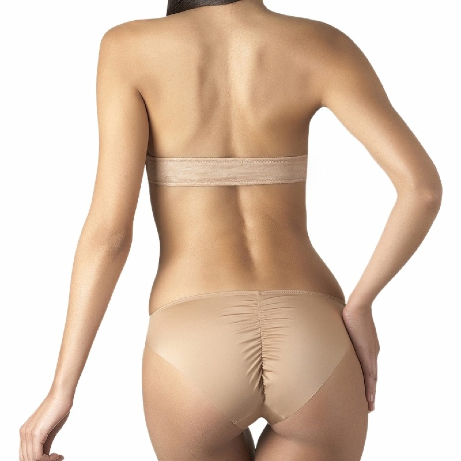 Tanga Aubade 'Hypnodream' - Dentelle Invisible Marron Clair - Taille FR4 - Neuf étiqueté