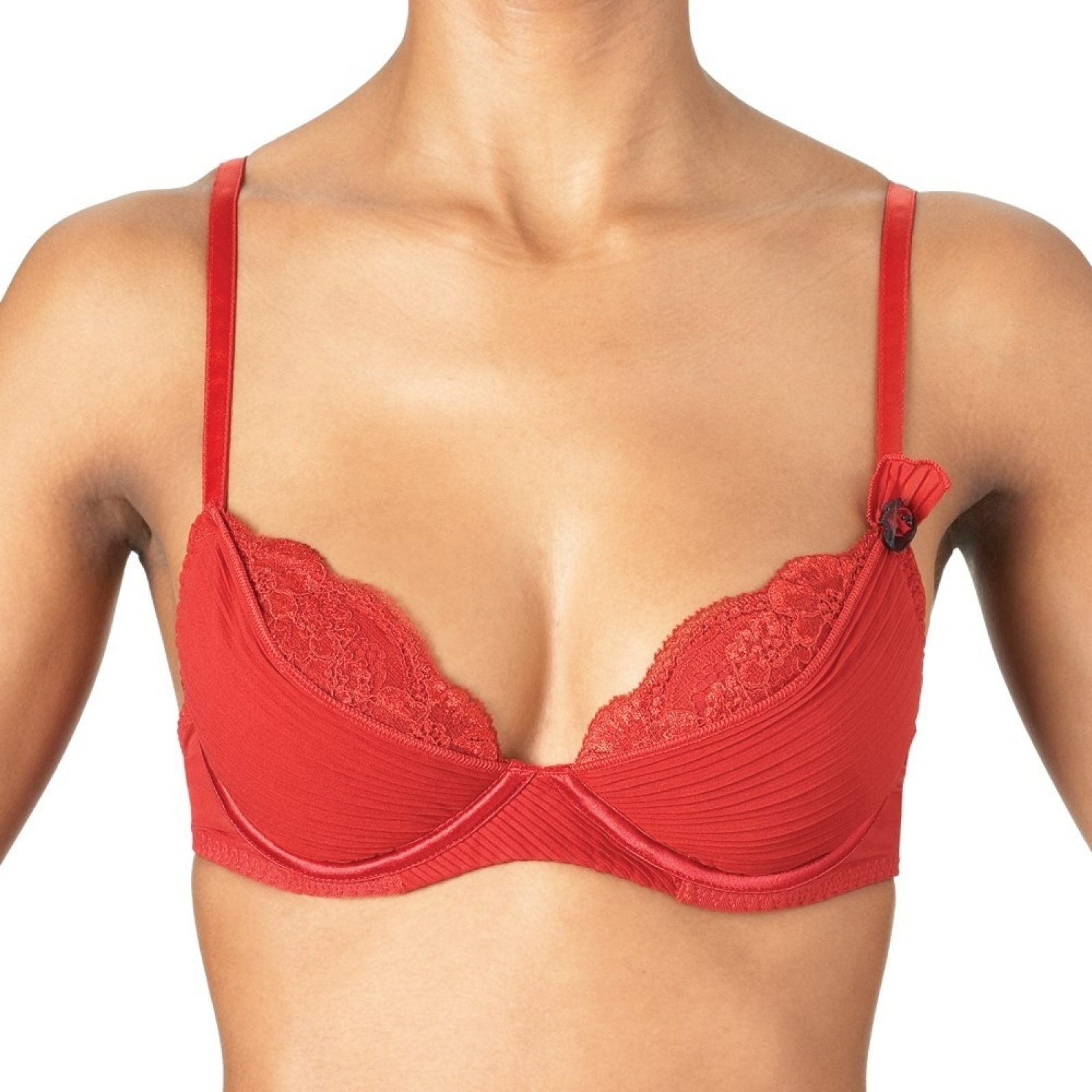 Soutien-Gorge Plunge AUBADE Asako Rouge Effetdesoi