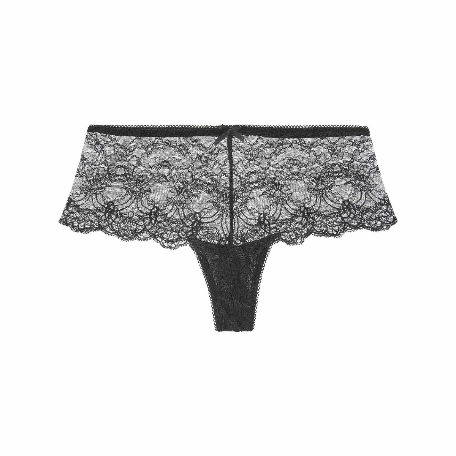 Shorty Aubade Ecrin Noir UE70 En Tulle Brodé - Taille 4 (FR44/EU42), Noir, Neuf Avec étiquettes