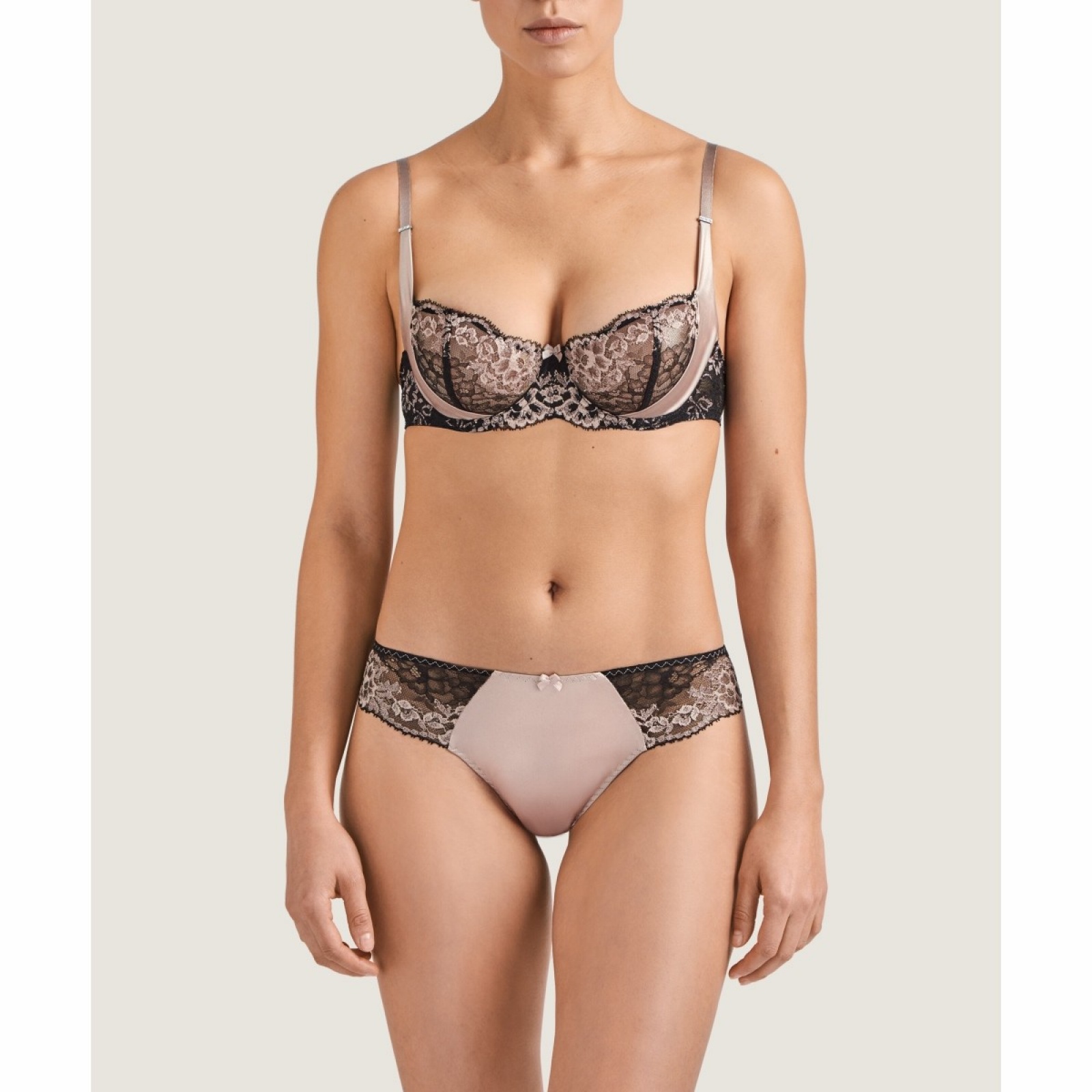 Soutien-gorge Glamour Aubade Noir Et Doré - Taille 85B - Balconnet Neuf Avec étiquettes