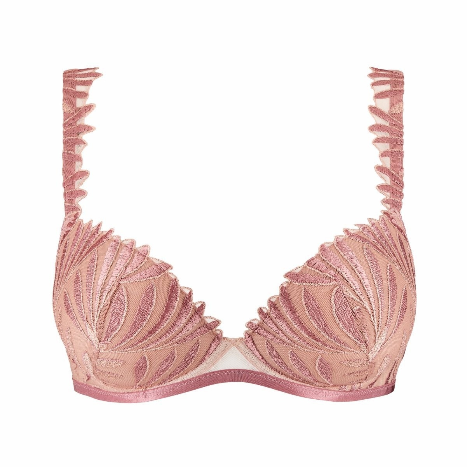 Soutien-gorge Plunge Aubade - Taille 90B (EU 75, US 34B) - Bleu - Occasion Très Bon état