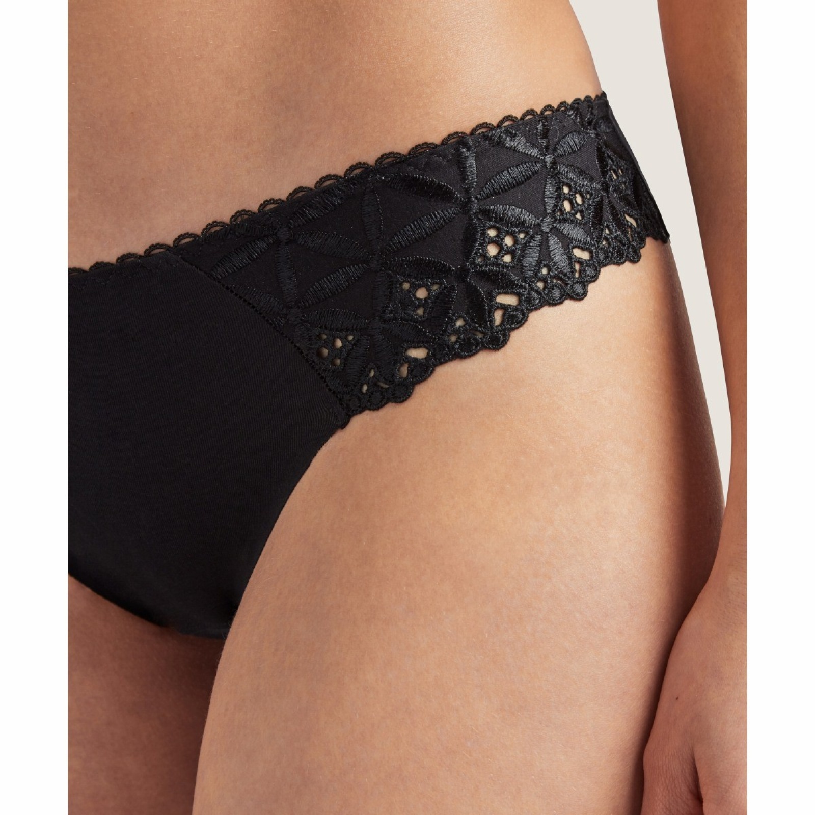 Slip Brésilien Lipsy Emilea Noir Et Nu - Taille UK 24, Neuf Avec étiquettes, Coupe Plus