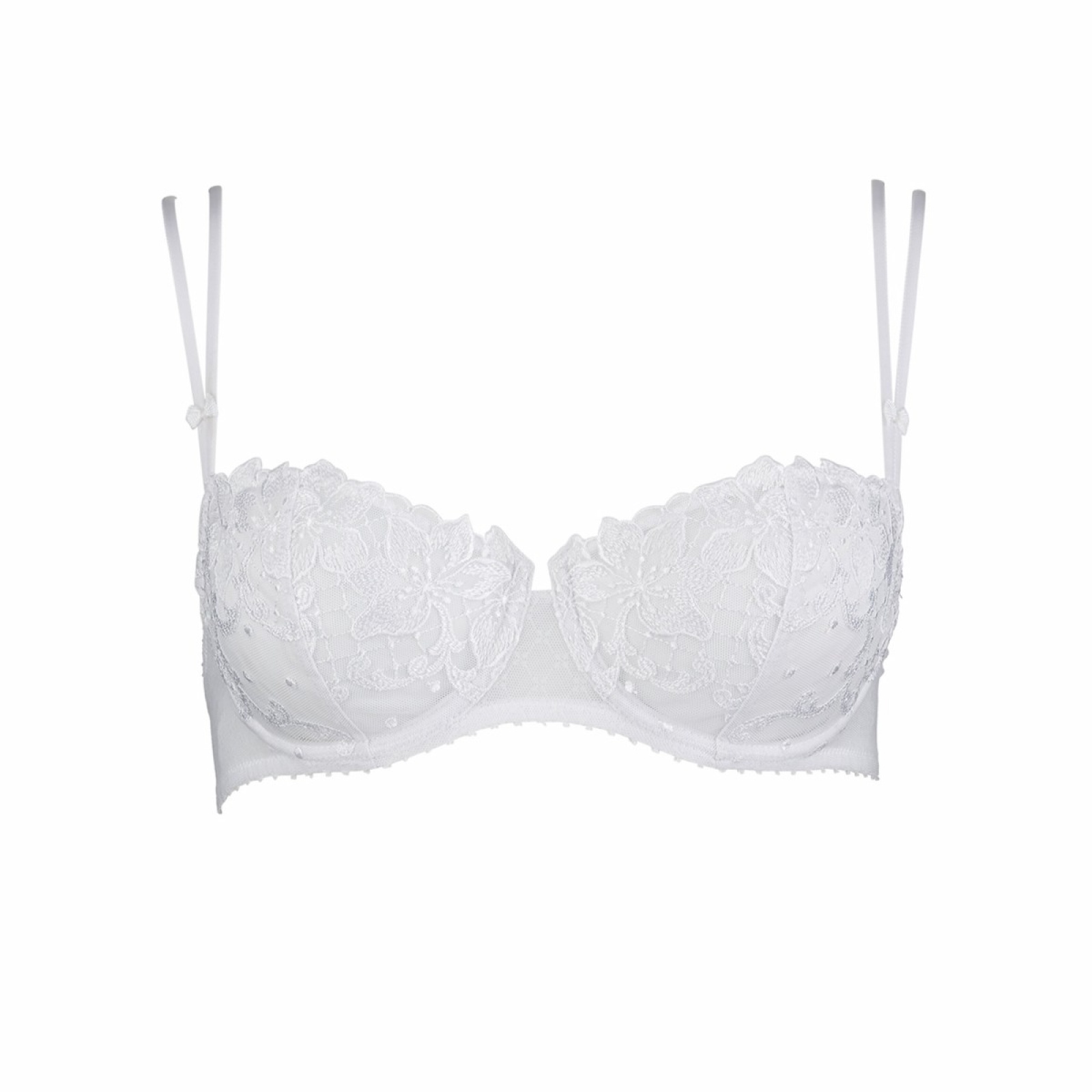 Soutien-gorge Aubade Plunge Wandering - Blanc Bonnet B Tour De Torse 95 - Coques Amovibles - Neuf Avec étiquettes