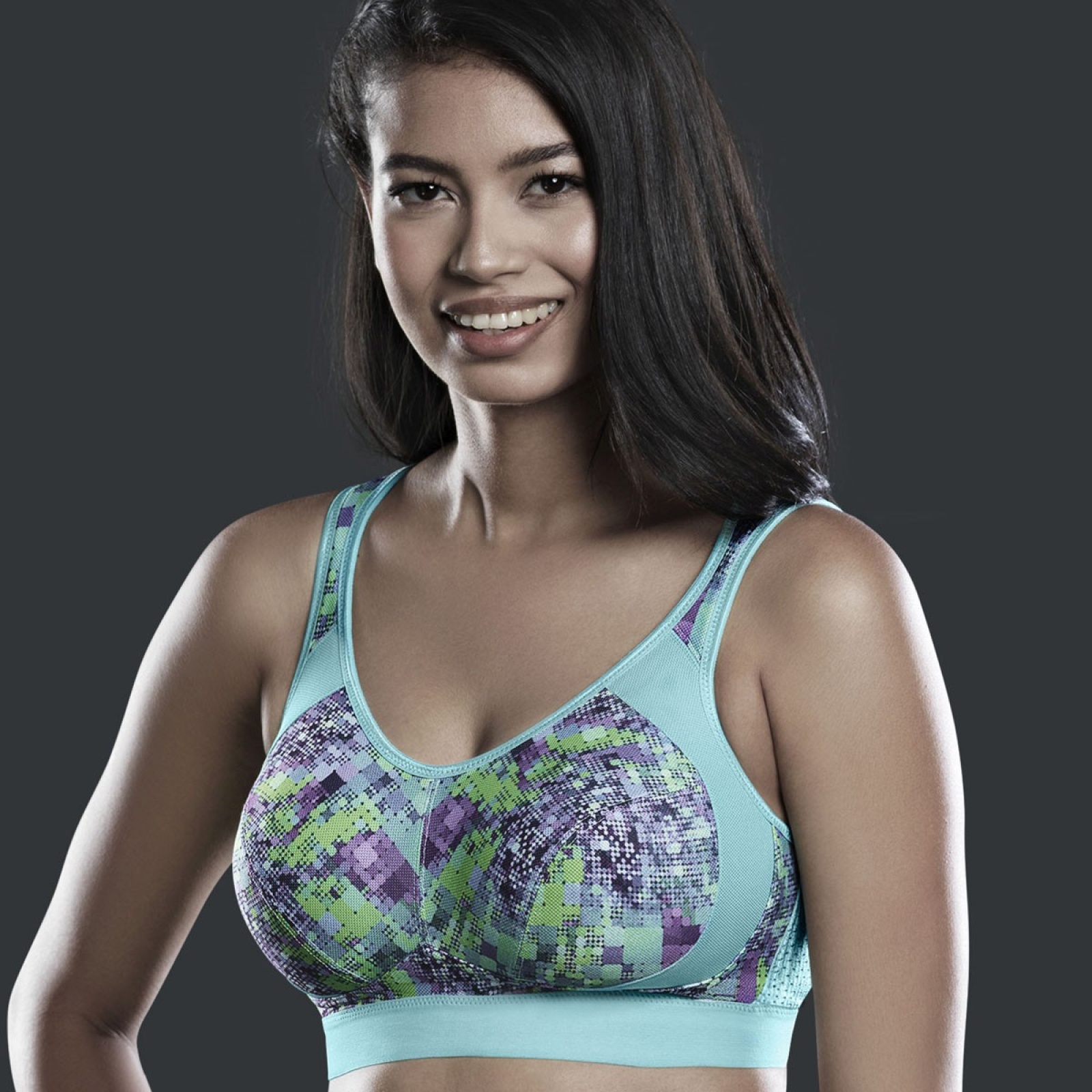 Soutien-gorge De Sport Anita - Taille 100D, Couleur Bleu/gris, Neuf Avec étiquettes