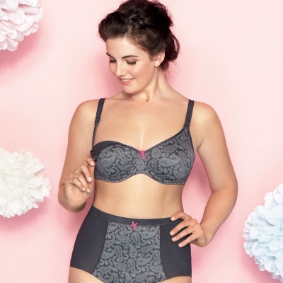 Brassière allaitement Seamless avec coques ANITA Noir Effetdesoi