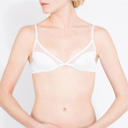 Soutien-Gorge Corbeille YSE 24 Heures de la Vie d'une femme Blanc