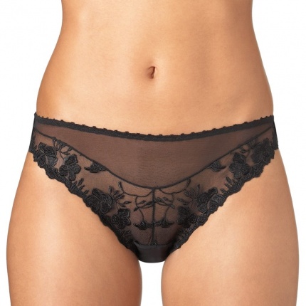 Slip Brsilien AUBADE Fleur de pommier Noir