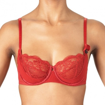 Soutien-Gorge  balconnet AUBADE Asako Rouge