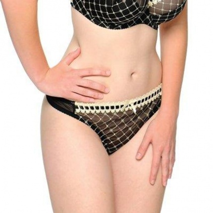 String CURVY KATE Angel Ivoire et Noir