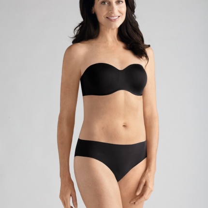 AMOENA Barbara Bandeau sans Bretelles pour Prothse Noir