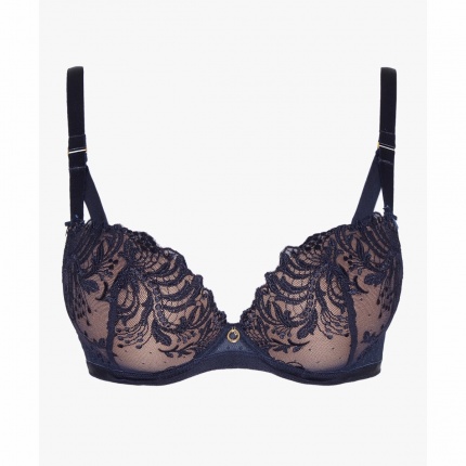 Soutien-gorge Aubade Sensory Illusion 85C Rose - Coque Plunge Armature - Neuf Sans étiquette