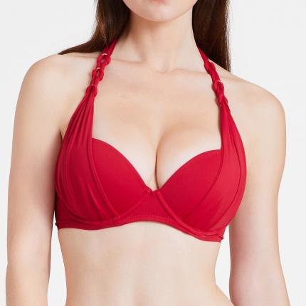 Aubade Haut Maillot Bain Coque Ocean cruise Cerise
