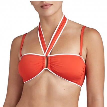 Aubade Haut Maillot de Bain Bandeau Coque La Baie des Vagues Sanguine