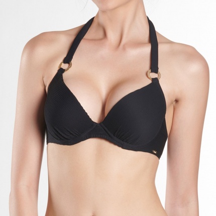 Aubade Maillot Plunge Coque Croisire Prive Noir