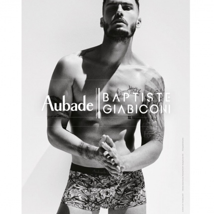 Aubade Men Boxer Trunk Homme White Ornament
