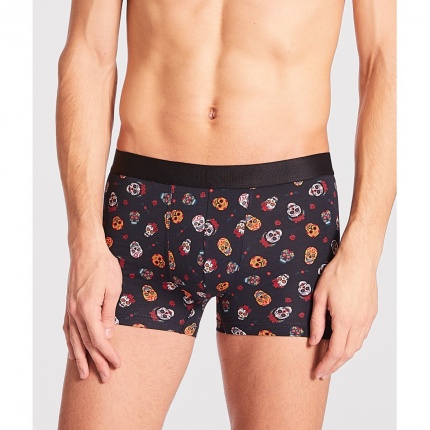 Aubade Men Duo Boxer Homme Ttes de Mort + Emeraude