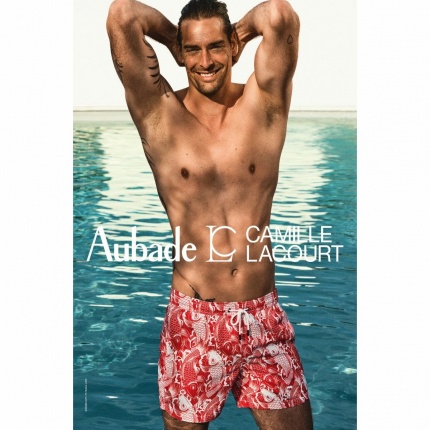 Aubade Men Maillot de Bain X Camille Lacourt Carpe Rouge