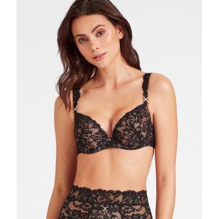 Aubade Mon Bijou Plunge Coque Perle Noire