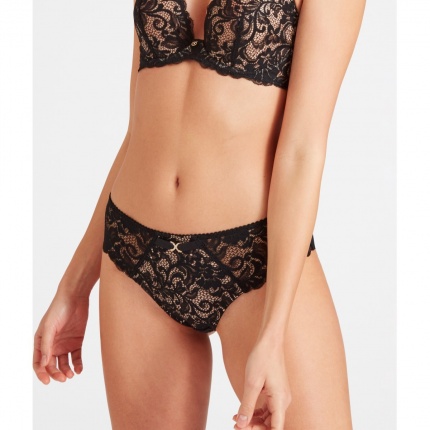 Aubade Mon Bijou Slip Brsilien Perle Noire