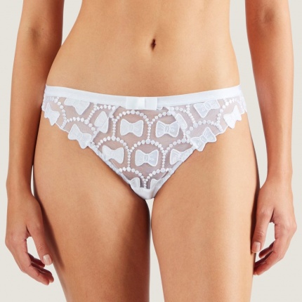 Aubade The Bow Collection Tanga Blanc