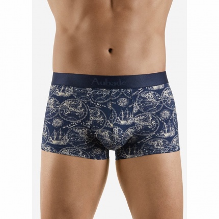 Boxer court Trunk Aubade x Camille Lacourt Mappemonde