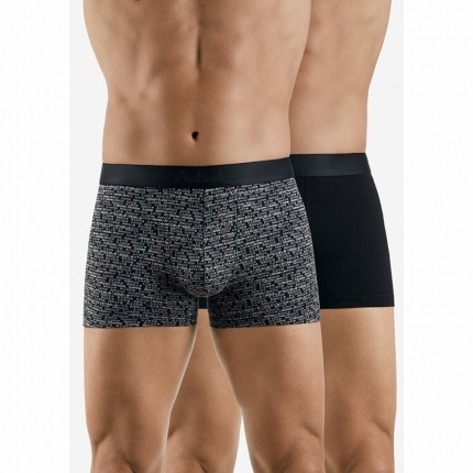 Duo Boxers AUBADE MEN Love Letters et Uni Noir