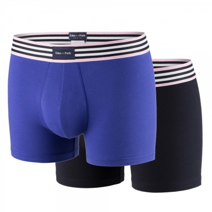 Pack de 2 Boxers EDEN PARK E657E38 Majorelle et Marine