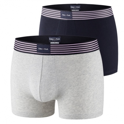Pack de 2 Boxers EDEN PARK E657F14 Gris Mlang