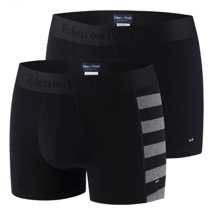 Pack de 2 Boxers EDEN PARK E657F15 Noir