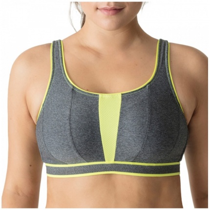 PRIMADONNA Soutien-Gorge de Sport Sans Armatures The Sweater Gris Cosmic