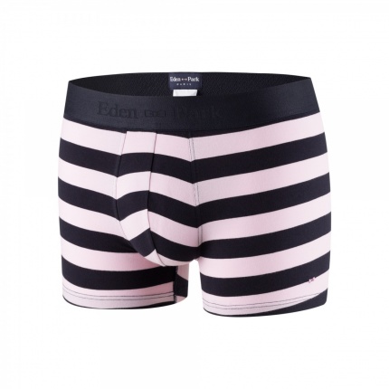 Shorty ferm EDEN PARK E201E41 Rayures Rose Ple et Bleu Marine