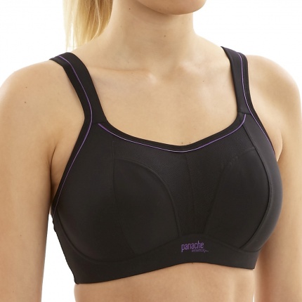 Soutien-Gorge Sport Sans Armatures Panache Sport Noir