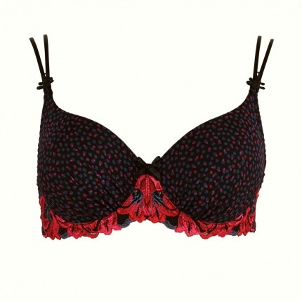 Soutien-gorge Push-up Aubade - Modèle Jardin Des Délices - Taille 90C - Noir - Neuf Avec étiquettes