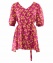 Robe de Plage AUBADE MAILLOT DE BAIN Posie exotique Tahitien Rose Baiser