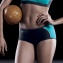Shorty Sport ANITA Active Peacock Anthracite