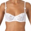 Soutien-gorge  balconnets AUBADE Fleur de pommier Blanc