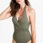 Aubade Maillot Bain Une pice Coque sans armatures Ocean cruise Kaki