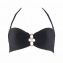 Aubade Maillot Bandeau  Coque Croisire Prive Noir