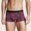 Aubade Men Boxer Trunk Homme Red Ornament