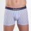 Aubade Men Duo de Boxers Rayure et Uni Marine