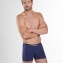 Aubade Men Duo de Boxers Rayure et Uni Marine