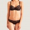 Aubade Slip Italien Au bal de Flore Noir