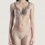 Aubade Slip Mini-Coeur Posie D'Orient Champagne Noir