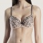 Aubade Soutien-Gorge Push-Up Posie D'Orient Champagne Noir