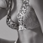 Aubade Soutien-Gorge Triangle Plunge Posie D'Orient Champagne Noir