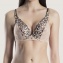 Aubade Soutien-Gorge Triangle Plunge Posie D'Orient Champagne Noir
