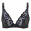 Aubade Soutien-Gorge Triangle Plunge Posie D'Orient Nuit Bleue
