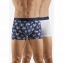 Duo Boxers AUBADE MEN Astro Marine et Uni Blanc
