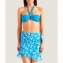 Pareo Court AUBADE MAILLOT DE BAIN Posie exotique Tahitien Bleu Tropique